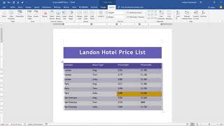 09 07 Sorting data in a table