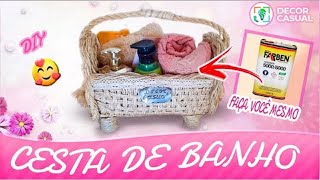 Diy Ideias Incríveis Como Fazer Cesta de Banho Artesanal