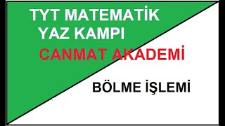 TYT MATEMATİK YAZ KAMPI |7.DERS