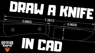 DraftSight - How to Draw a Knife in CAD