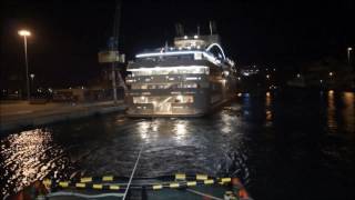 LE LYRIAL DEPARTURE FROM HERAKLION PORT.