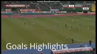 Rapid Wien vs. Grödig (3-2) All Goals - 28.02.2016