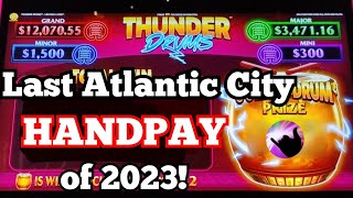 Last Atlantic City HANDPAY of 2023!