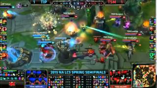 Impulse Xiaoweixiao TF VS TSM Bjergsen Leblanc Game 3 Highlights   2015 NA LCS Spring Semifinal