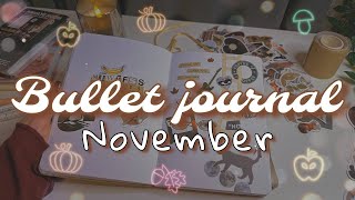 November 2024 Bullet Journal Setup • Plan with me 🍄