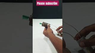 DC motor and condenser experiment #Shorts