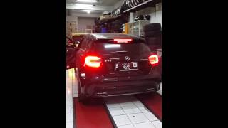 Armytrix Exhaust Mercedes Benz A45 AMG with Flames