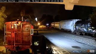 NS 15T at Jonesborough, TN 8/19/21 (VRF Cam)