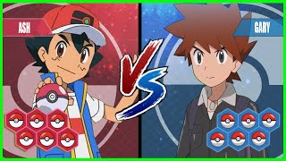 Pokemon Battle Pedia: Ash Vs Gary (Ash's Ultimate Team)