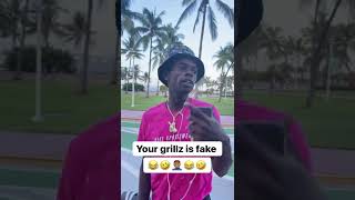 Stop 🛑 getting fake grillz 🤣😂🤦🏽‍♂️🤣😂 @stevenjotv your grillz is fake