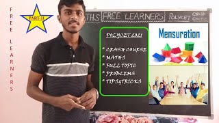 Polycet crash course || Maths - mensuration || Polytechnic entrance examination || Free learners