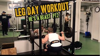 Wheels day , My nephew Matt is a beast!! Leg Workout remix Pt2