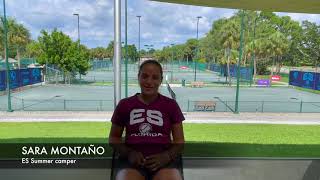 Sara Montaño testimonial ES Summer camp