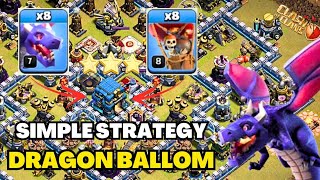 Dragon Lavaloon Attack Strategy TH12 (clash of clans)