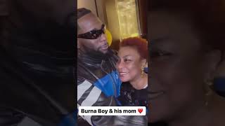 The beautiful moment Burna Boy hugged his mum affectionately on birthday