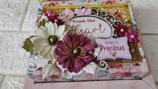 Diy Beautiful gift box for mother's day gifting.. measurements are in video captions.