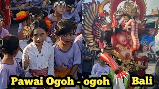 PANAS TERIK...!! tetap semangat PAWAI OGOH-OGOH TK taman harta kusuma