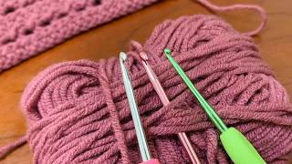 Absolutely beautiful! Nice and easy crochet stitch / How to crochet / Minin art