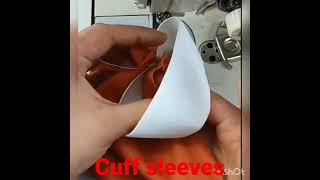 #Cuff sleeves#cuff cutting stitching#youtubeshorts#shorts#chunat cuff