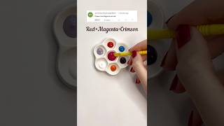 Mixing Different Colors with Magenta: Color Mixing for Beginners #colormixing #painting #colors