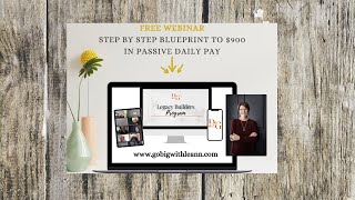 FREE WEBINAR   $900 Daily Pay Blueprint 5 Steps to Online Success