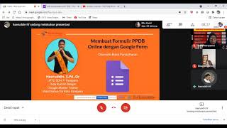 Video Rekaman Materi 3 Membuat Formulir PPDB Online Hari 1