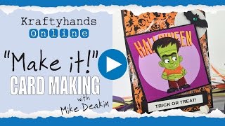 How to: Wee Frankie A6 Halloween Trick or Treat Card