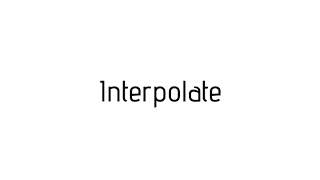 How to pronounce Interpolate / Interpolate pronunciation