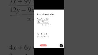 Learn quick and efficient tricks to ace algebraic problems effortlessly | #mathematics #algebra