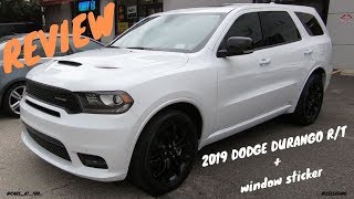 2019 DODGE DURANGO R/T REVIEW -- MOST PERFORMANCE PER DOLLAR 3 ROW SUV !