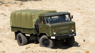 Cross RC GC4 - Gaz 66 RC - scale truck  - summer off-road driving part 1/2