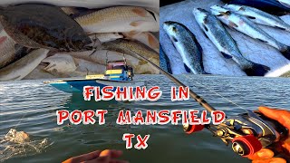 Port Mansfield,tx FISHING. REDFISH,TROUT,FLOUNDER (3 CAMERA MAN VIDEO)