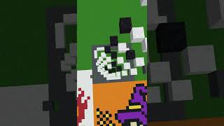 Minecraft Christmas Pixel Art - Polar Bear #shorts