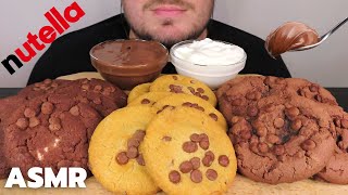 ASMR NUTELLA & MILKA CHOCOLATE PARTY MUKBANG *MILKA CHOCOLATE COOKIES (EATING SOUNDS, NO TALKING)