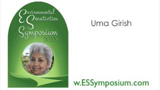 Uma Girish Environmental Sensitivities Symposium