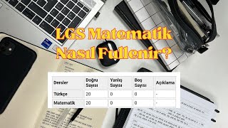 LGS Matematiği Fulleyen Öğrenciden Tavsiyeler & Ücretsiz Koçluk | #lgs #lgs2024 #yks #matematik #tyt