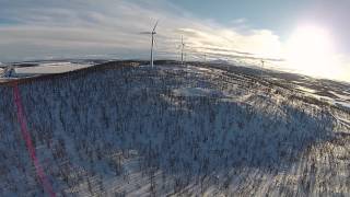 Viscaria Vindkraftverk, Kiruna - Dji Phantom 2 Vision