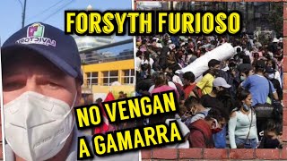 George Forsyth furioso por gente en Gamarra que