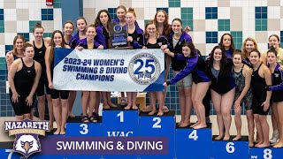 Nazareth University Swimming & Diving Team Video 2023-2024