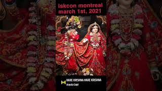 Iskcon montreal march 1st, 2021