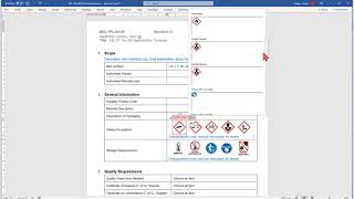 New Specification Template