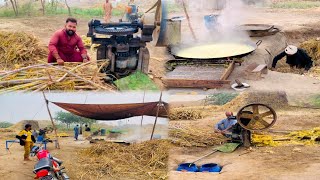 Organic Jaggery Making Process || JAGGERY MAKING || Gurr Making || Village Life in Pakistan