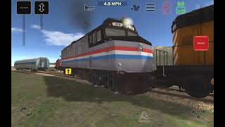 Derailed and re railed train and RAILYARD SIMULATOR