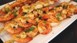 Grilled Chili Garlic Shrimp Skewers BBQ