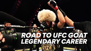 UFC GOAT: Khabib Nurmagomedov ft ROAD to Greatness Finishes that gave him BREAK with Dagestan Song