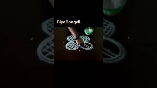 Aayudha pooja kolam simple easy & attractive rangoli design for beginners || 🌹#rangoli #shorts