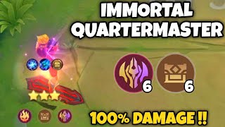 GORD QUARTERMASTER IMMORTAL 40 STACKS !! MUST WATCH !! MAGIC CHESS MOBILE LEGENDS