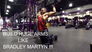 HOW TO BUILD HUGE ARMS LIKE BRADLEY MARTYN AND DWAYNE "THE ROCK" JHONSON