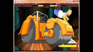 Mugen All Stars Legends Episode 114 Homer (me) VS Doodlebob