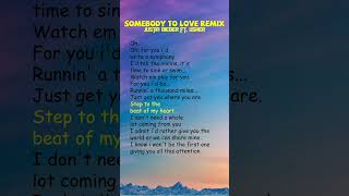 Justin Bieber ft. Usher - Somebody To Love Remix (Lyrics) #shorts